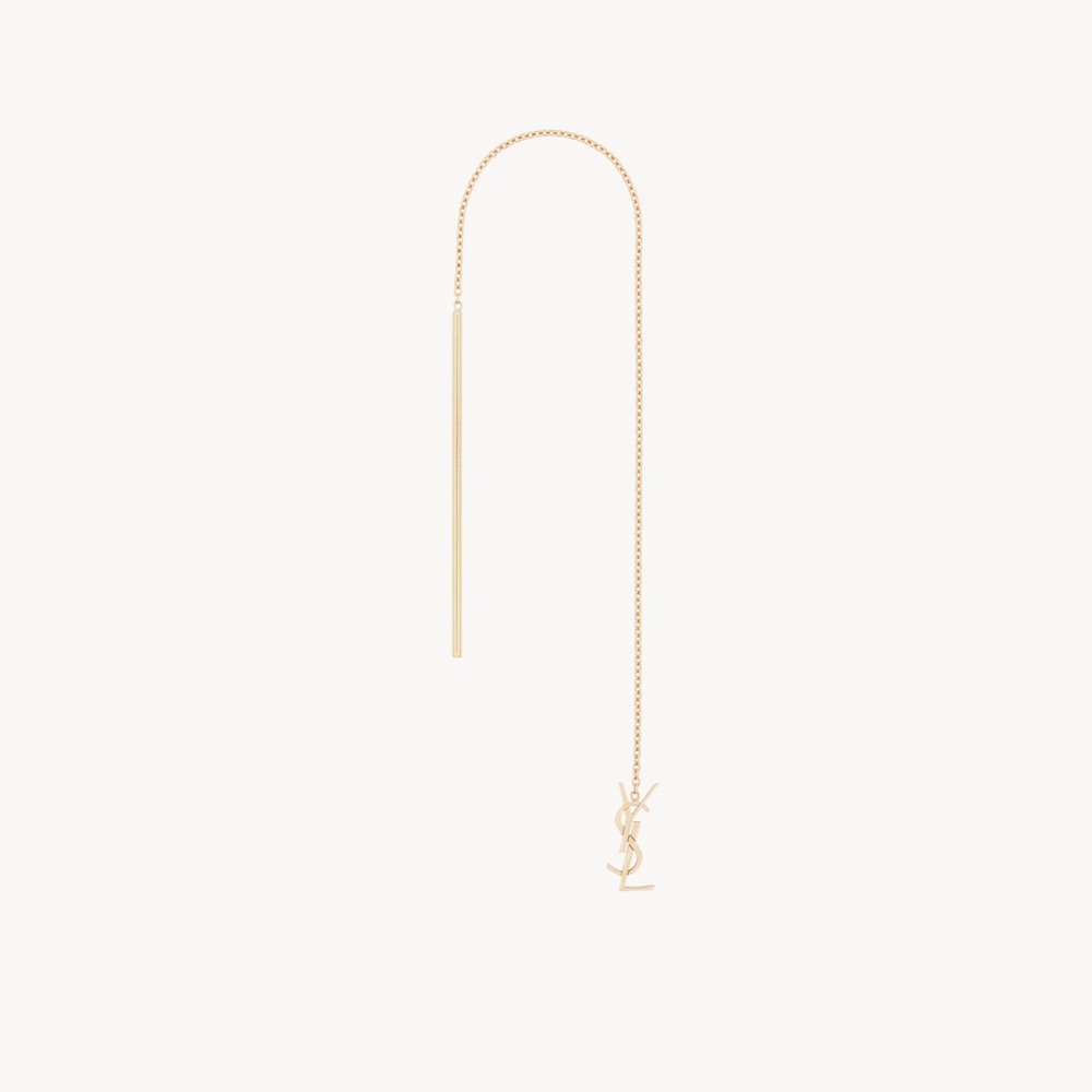 YSL CASSANDRE DROP EARRING